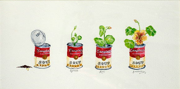 Campbell Soup Cans, painting by Wayne Paquette